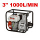 BENZININIS VANDENS SIURBLYS 3 COLIŲ, 6,5 AG, 1000 L/MIN