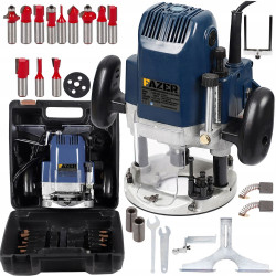 Elektrinė freza su 6, 8, 12 mm griebtuvais