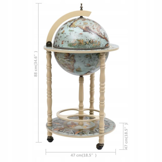 Gaublys baras baltais-melsvas Ø 36 cm Gaublys baras baltais-melsvas Ø 36 cm