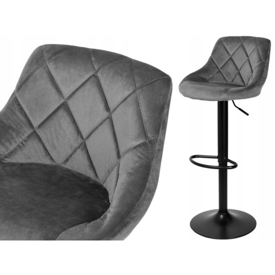 Baro kėdė CYDRO chrominis velvetas Baro kėdė CYDRO chrominis velvetas